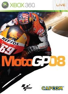 MotoGP 08 box art for Xbox 360